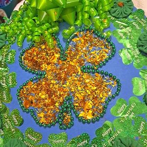 St Patrick's Day wreath 14x14 handmade